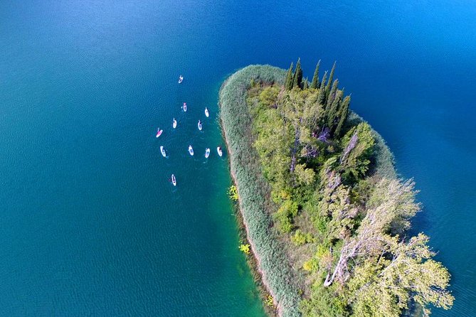 Bacina Lakes Stand-Up Paddle Board Tour - The return paddle and beach bar finish