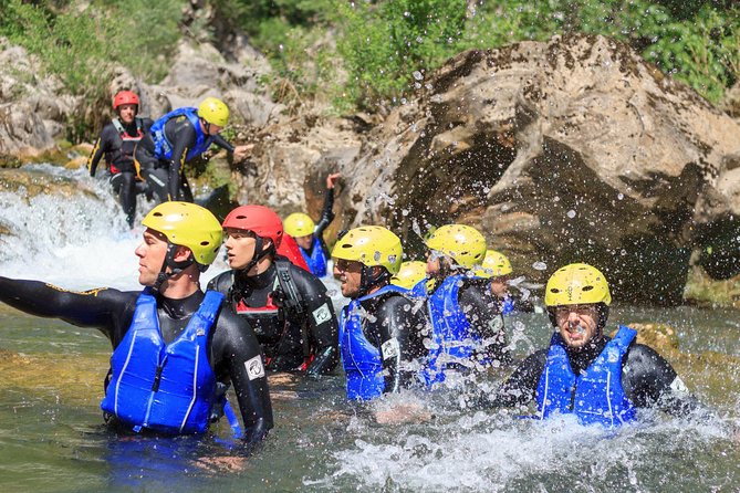 Basic Canyoning on Cetina River from Split or Zadvarje - Getting suited up for a first canyoning trip