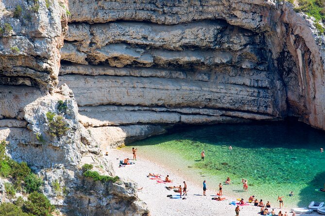 BLUE CAVE & 5 islands tour from Hvar - Stiniva Cove, a collapsed sea cave
