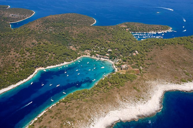 Blue Cave and Pakleni Islands group Tour from Hvar - Stiniva Cove and its narrow entrance