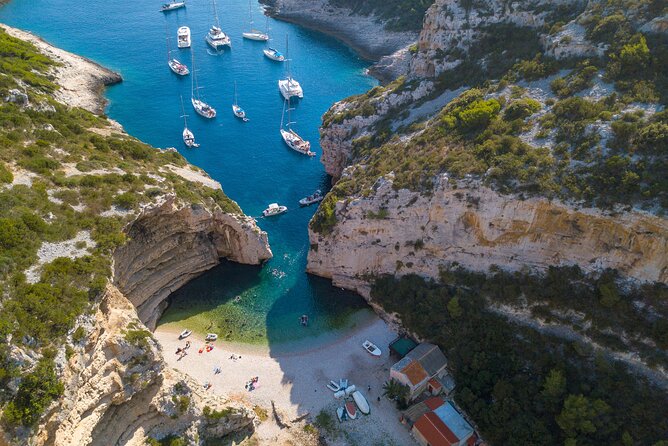 Blue Cave and Town Hvar with 5 Island Boat Tour - The Blue Cave: beautiful, popular, and not included