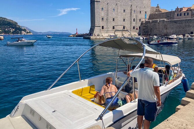 Blue Cave, Green Cave & Lopud Beach small group Speed boat Tour - One Hour at Šunj Beach on Lopud