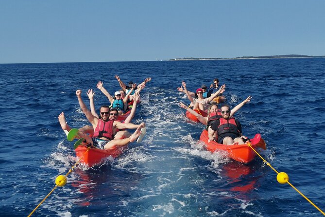 BOAT & KAYAK! Sea Adventure - Snorkeling & Cliff Jumps - Starting at Marina Polesana in Pula