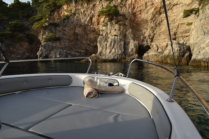 Boat rental in Dubrovnik Croatia. Cruise around Dubrovnik coast and islands - Kolocep’s Blue Cave and the first swim