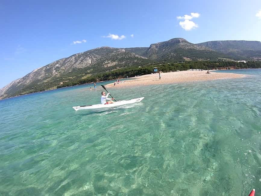 Bol: Zlatni Rat Beach Kayak Tour with Snorkeling - Paddling the 4 to 6 kilometer coastal route
