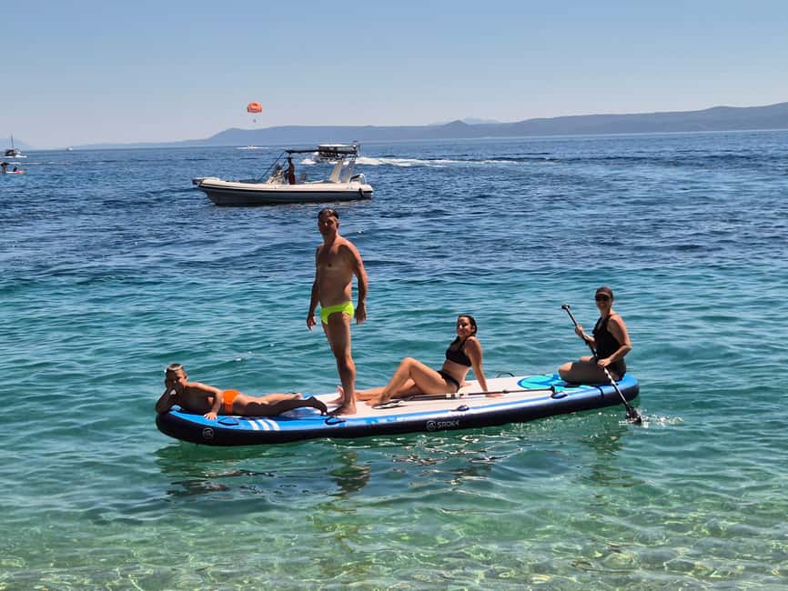 Bol: Zlatni Rat Beach Stand Up Paddle Board Rental - Getting the board and safety briefing