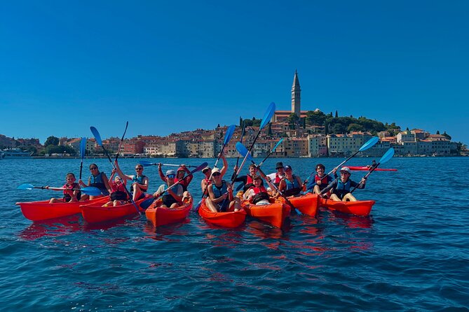 BUBA-Kayak Tours Rovinj FREE-drinks,pictures,snorkeling equipment - The first reward: clear water at Sveta Katarina