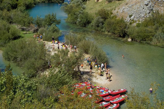 Canoe safari / rafting on river Zrmanja - The waterfall is the day’s big burst of fun