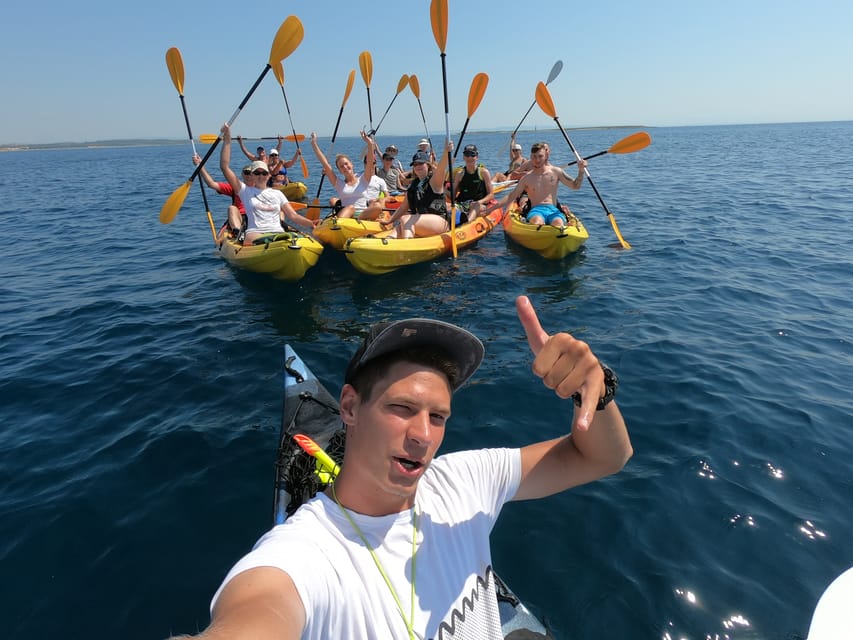 Cape Kamenjak: Kayak Tour with Cave Experience - The cliff-jumping stop
