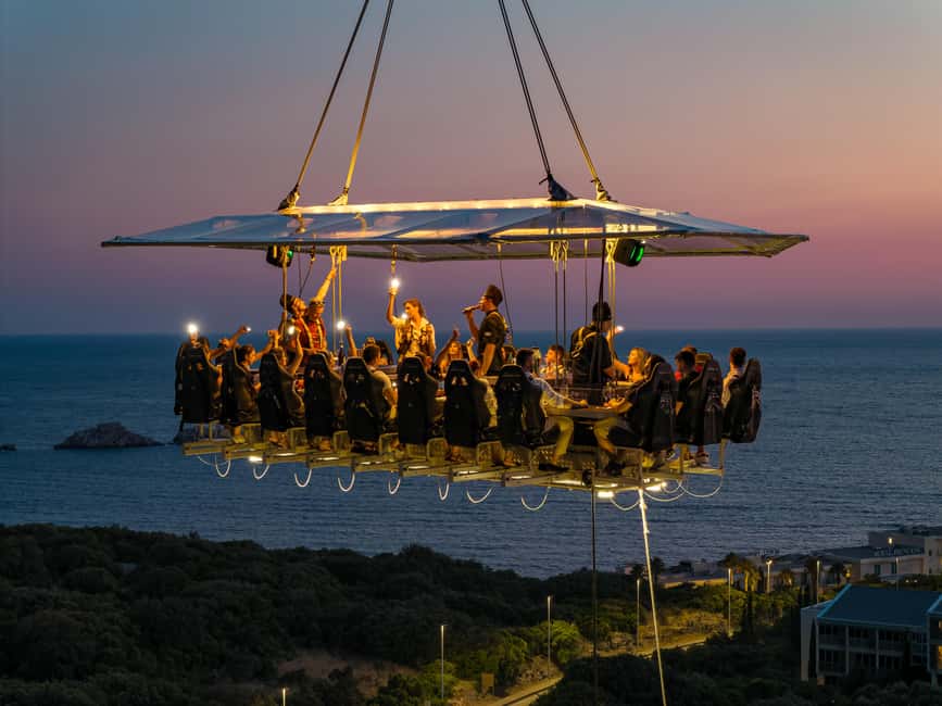 Dinner in the Sky Dubrovnik - A table in the sky above Dubrovnik