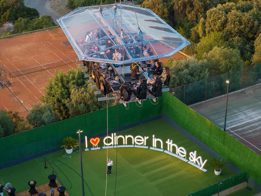 Dinner in the Sky Dubrovnik - Is the height frightening?