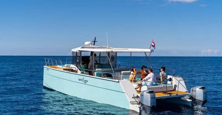 Dubrovnik: Blue Cave Catamaran Tour with Drinks and Snorkel - The third stop and the changing beach plan