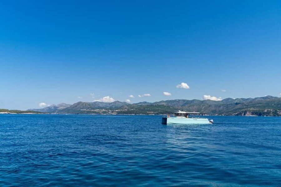 Dubrovnik: Blue Cave Catamaran Tour with Drinks and Snorkel - Starting from Dubrovnik and heading toward Koločep