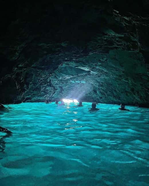 Dubrovnik: Blue Cave Tour by Speedboat with Small Group - Swimming through the Three Green Caves