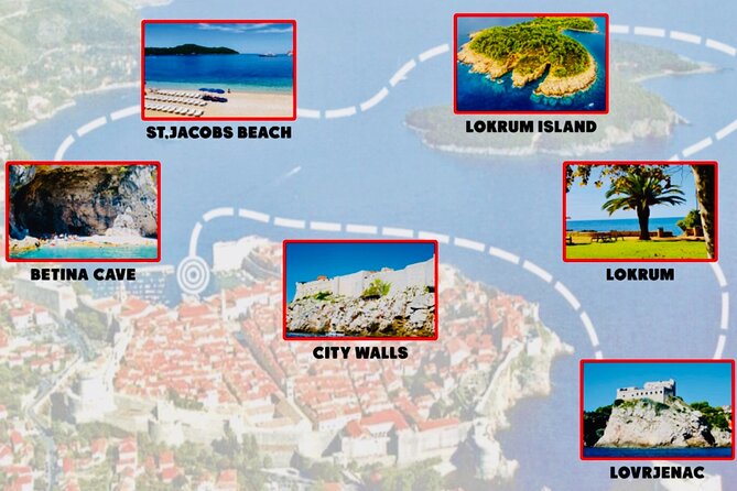 Dubrovnik Boat Tour: Lokrum Island, Betina Cave & St.Jacobs Beach - Leaving City Harbor beneath Dubrovnik’s walls