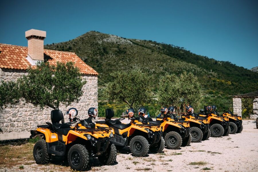 Dubrovnik: Countryside Guided ATV Adventure with Brunch - Mountain views toward Dubrovačko Primorje