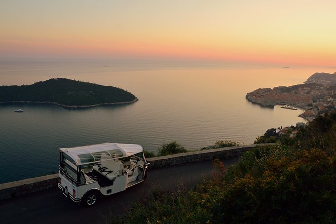 Dubrovnik E-Tuk Tuk Sunset Tour to Mount Srd - Franjo Tudjman Bridge and the port view