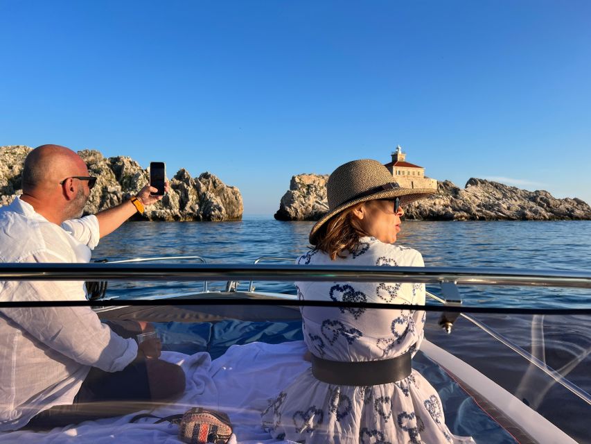 Dubrovnik: Elafiti Island Private Speedboat Tour - Koločep: cliffs, caves, and a quieter island feel