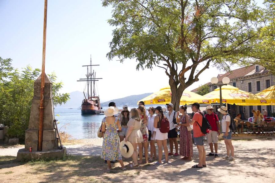 Dubrovnik: Elaphite Island Hopping Cruise on Karaka Ship - Šipan and Suđurađ: village streets, old stone, and wine
