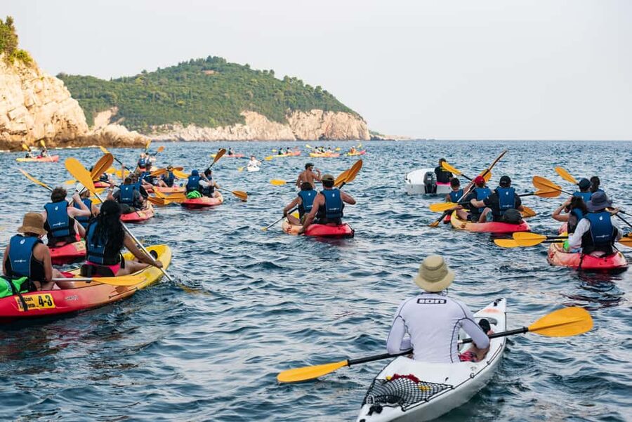 Dubrovnik: Guided Sea Kayaking and Snorkeling Tour - Lokrum views without stepping ashore