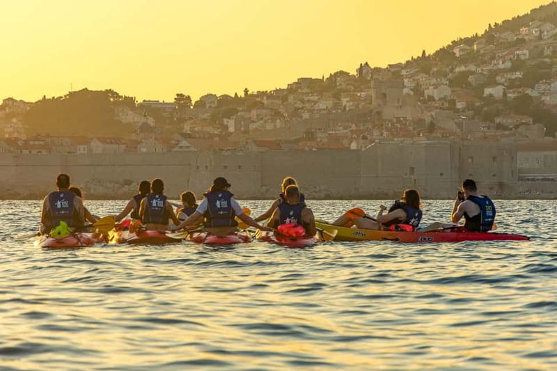 Dubrovnik: Guided Sunset Sea Kayaking with Snacks and Wine - Betina Cave and a Half-Hour by the Water