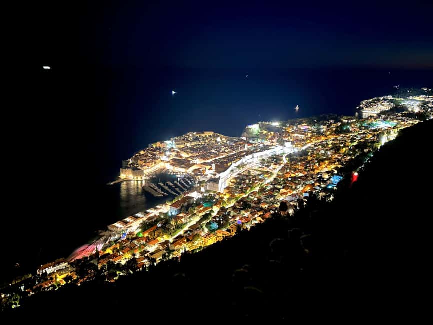 Dubrovnik Night Drive: Lights of the Adriatic - Bosanka Village and the Road Up Mount Srd