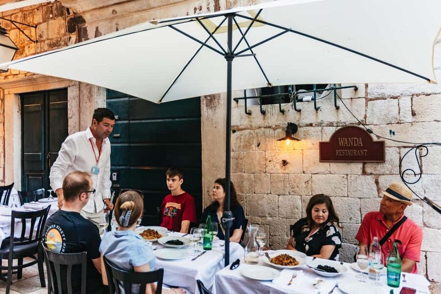 Dubrovnik: Old Town Food Tour - Meeting at the Clocktower beside Sponza Palace