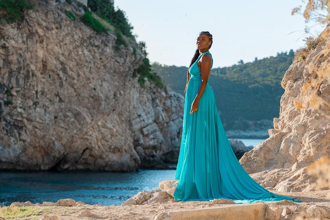 Dubrovnik: Private Flying Dress Photoshoot Experience - Fort Bokar and the edge of the walls