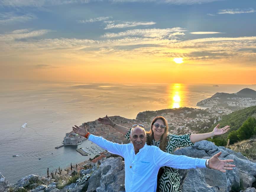 Dubrovnik Sunset Mountain Tour With Wine - Dubrovnik Bridge opens the tour with a broad coastal view