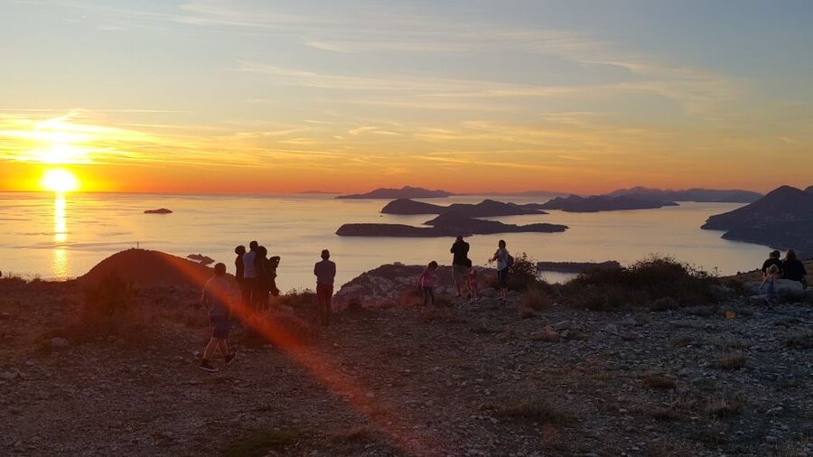 Dubrovnik: Sunset Panorama Tour with Glass of Wine - The road to Mount Srđ