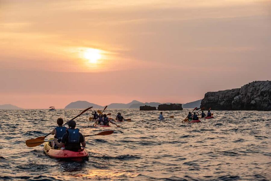 Dubrovnik: Sunset Sea Kayaking Tour - Betina Cave, swimming, and the practical limits