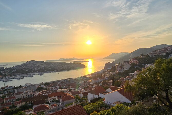 Dubrovnik Sunset Tour with Scenic Views and Local Wine - Mount Srđ after dark