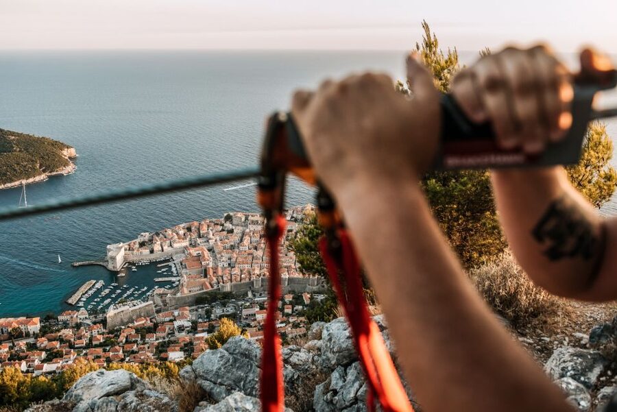 Dubrovnik: Sunset Zip Line Experience Followed by Wine - Four rides on two lines above Dubrovnik