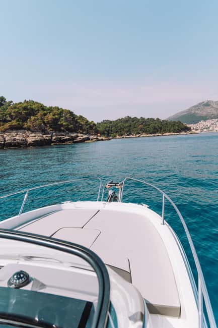 Elaphite Islands: Private boat tour (Cap Camarat 7.5wa) - Lopud and the sand at Šunj Beach