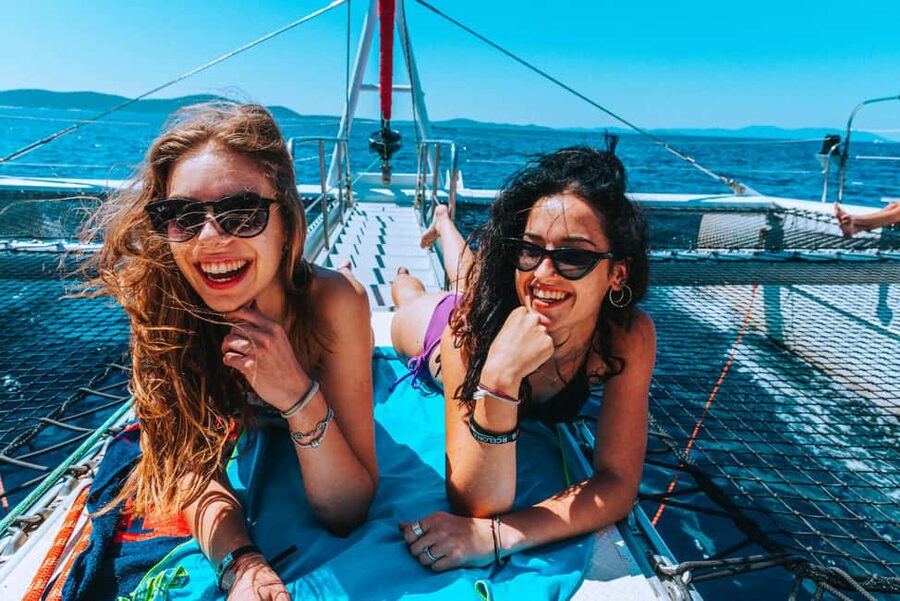 From Brač Island: Catamaran Tour with Food & Drinks - 4:45 PM: crossing Brač by panoramic bus