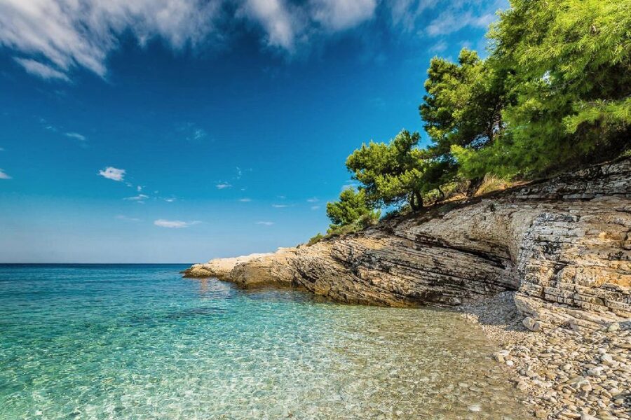 From Fazana: Sea caves, hidden island, cliffs and more... - Seagull Rocks: look first, then get in the water