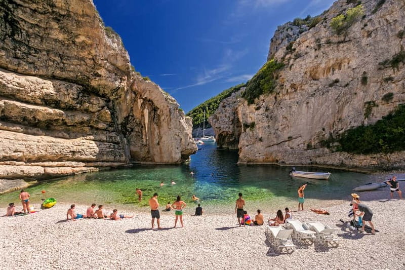 From Hvar: Blue Cave and Pakleni Islands Group Tour - The Green Cave and its green light