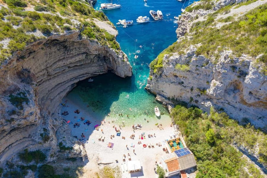 From Hvar: Blue cave group speedboat tour full day - Budikovac Blue Lagoon: a gentle first swim