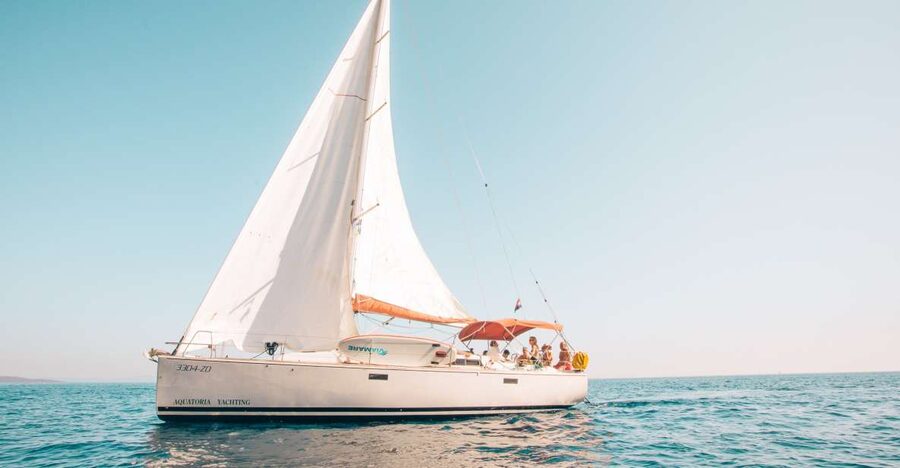 From Hvar: Boat Tour to Pakleni Islands on a Comfort Yacht - First bay: clear water and a proper swim