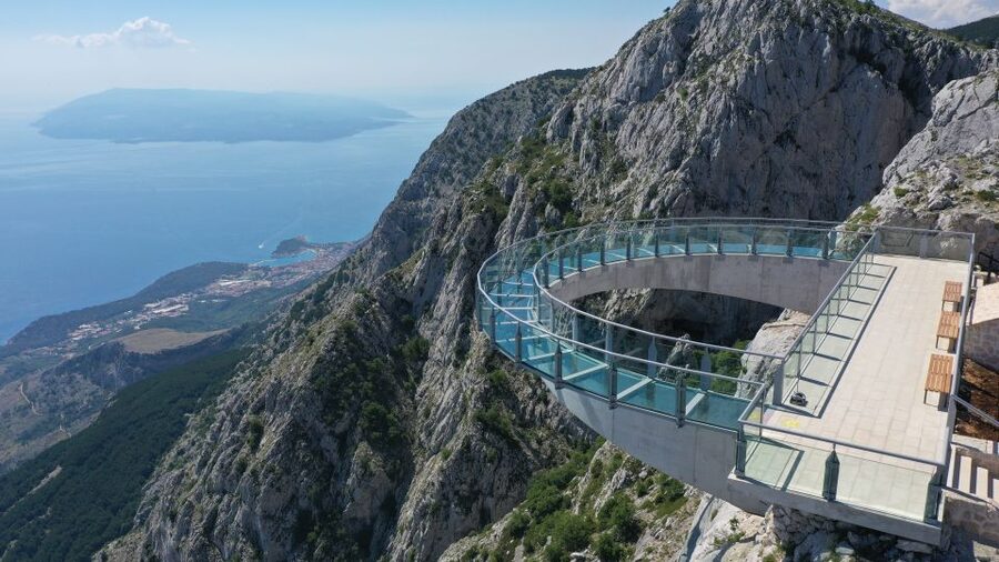 From Makarska: Biokovo Nature Park Guided Tour with Skywalk - Local tea, cake, and brandy make the stop personal
