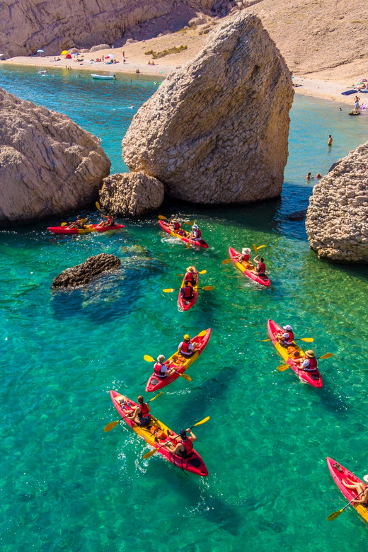 From Metajna/Novalja: Pag Bay Guided Sea Kayaking Tour - Key points at a glance