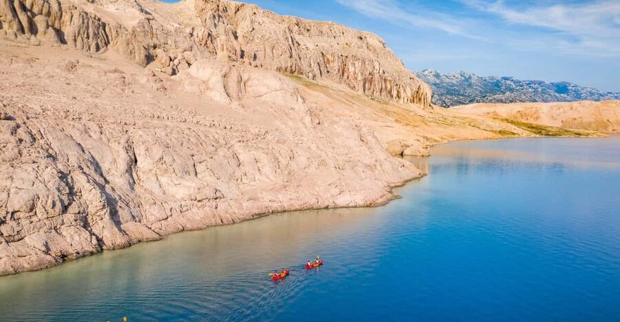 From Metajna/Novalja: Pag Bay Guided Sea Kayaking Tour - Why Pag Bay works so well from a kayak
