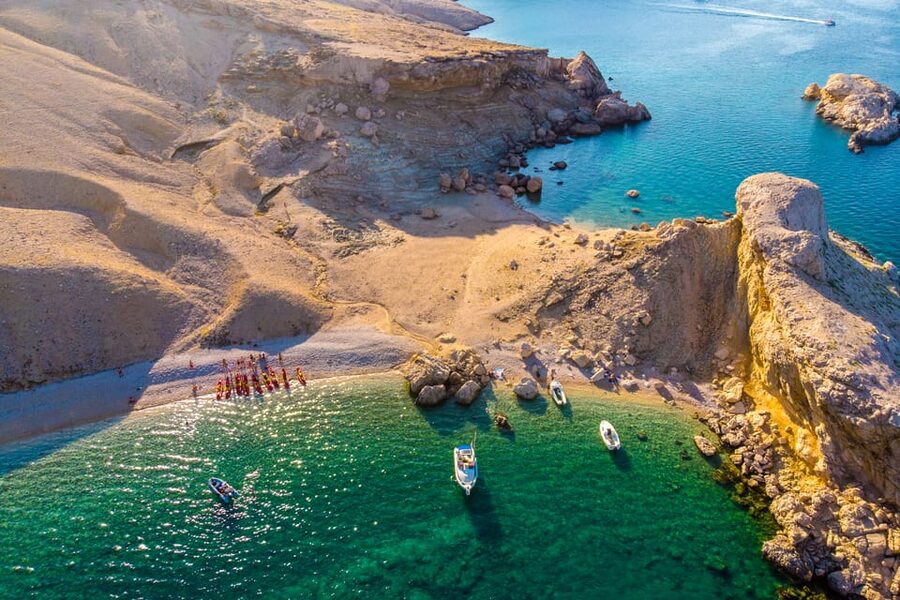 From Metajna/Novalja: Pag Bay Guided Sea Kayaking Tour - Beriknica Beach and the three rocks
