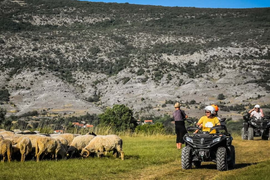 From Split: ATV Dinara Mountain Tour with Picnic - The final stops and possible swim