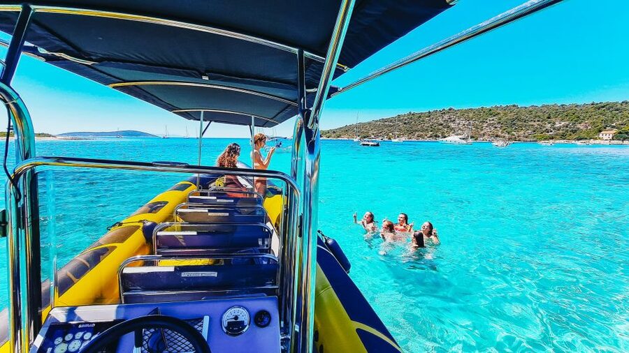 From Split: Blue Cave & 5 Islands with Vis & Hvar Boat Tour - Swimming at Budikovac Blue Lagoon