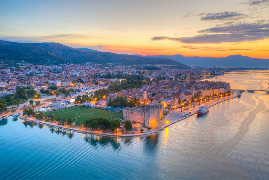 From Split: Blue Lagoon & Trogir Boat Trip with Snorkeling - Trogir, a small island town of stone lanes