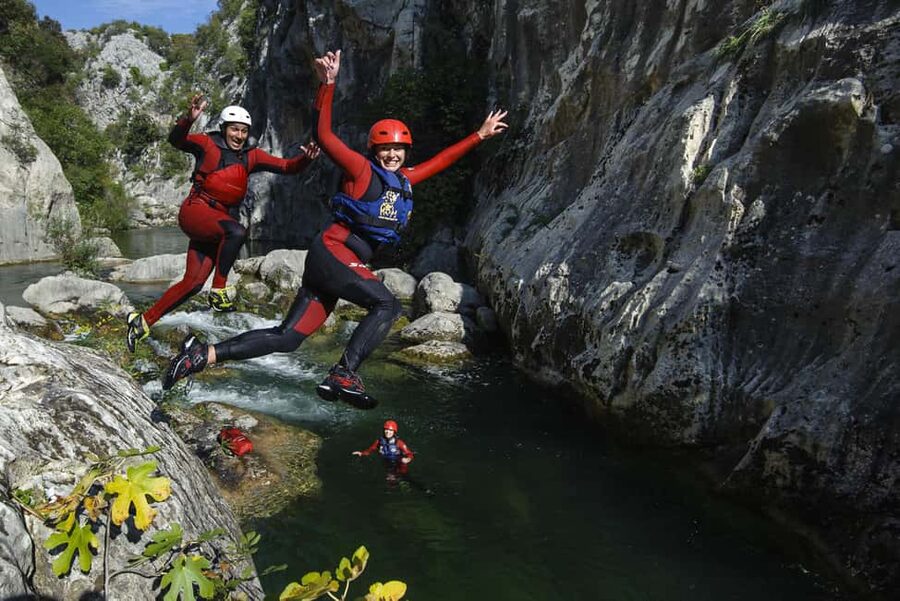 From Split: Canyoning on the Cetina River - Walking the river beneath Gubavica