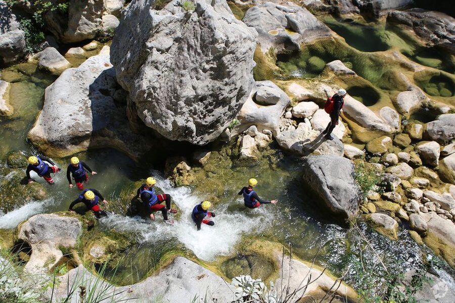 From Split: Canyoning on the Cetina River - Wetsuits, helmets, and the first tough descent