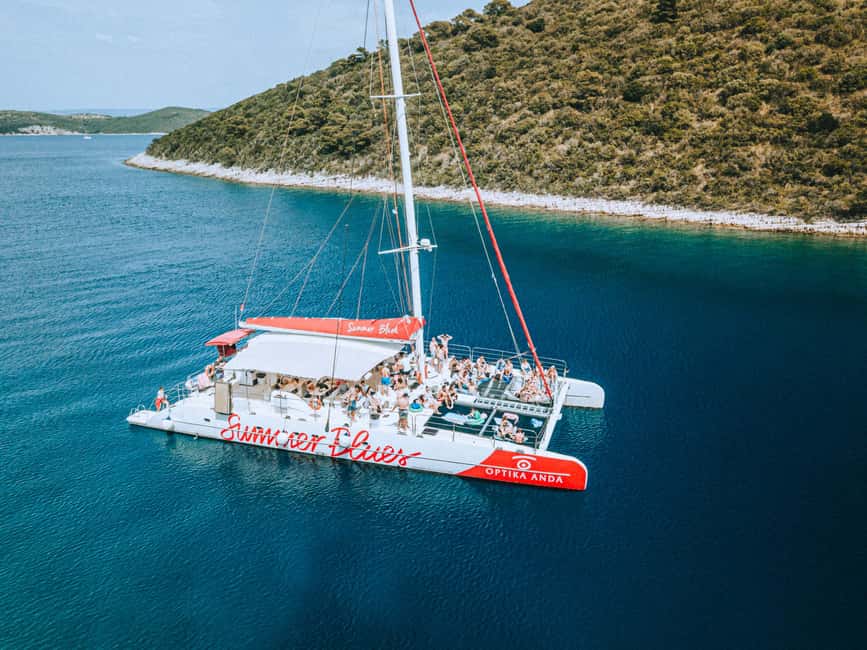 From Split: Catamaran Cruise to Golden Horn & Brač island. - Supetar to Vidova gora by bus