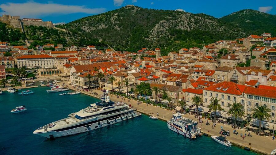 From Split, Croatia: Blue Cave & Hvar 5 Islands tour - The crew and boat experience